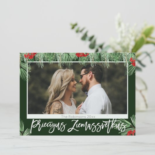 ラトビアの水の色Priecigus Ziemassvetkus写真 (スタンド正面)