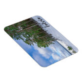 ラトビアの海岸近くの松林 マグネット (右側)