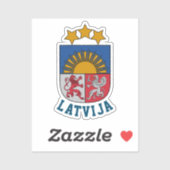 ラトビアの紋章 シール (シート)