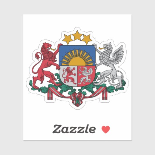 ラトビアの紋章 シール (シート)