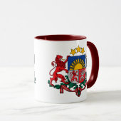 ラトビアの紋章 マグカップ (正面右)