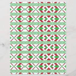 ラトビアの緑と赤の部族のフォークアート