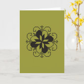 ラトビアのsaulitesのkarte カード (黄色い花)