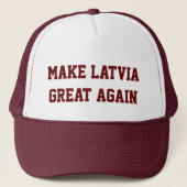 ラトビアを素晴らしく再度させて下さい キャップ (正面)