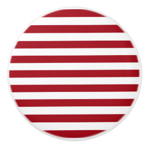 ラトビアストライプ国旗の国のシンボル行の赤い白 セラミックノブ