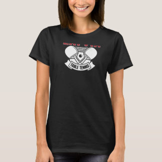ラトビアテーブルテニスサポートラトビアのピンポンTe Tシャツ
