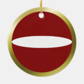 ラトビアフラグオーナメント セラミックオーナメント (裏面)