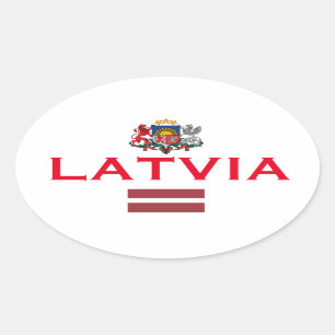 ラトビアヨーロッパオーバルスタイルシール 楕円形シール
