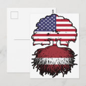 ラトビアラトビア系アメリカ合衆国統一された州アメリカ ポストカード (正面/裏面)