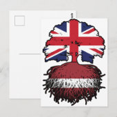 ラトビアラトビア英国統一されたイギリスイギリス ポストカード (正面/裏面)