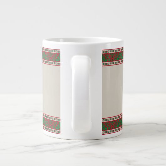 ラトビアンクリスマスフォークソングI ジャンボコーヒーマグカップ (裏面)