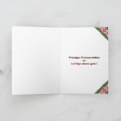 ラトビアンクリスマスフォークソンIタウタスディエスマ シーズンカード (内部)