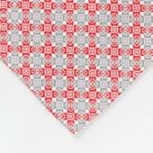 ラトビアンモーニングサン幾何学模様6 フリースブランケット (角)