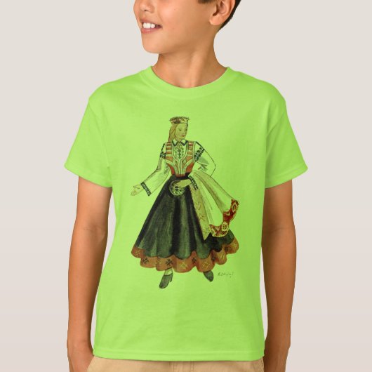 ラトビア人のTautuのmeita Tシャツ (正面)