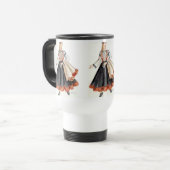 ラトビア人のTautu Meitaのuz Kruzes トラベルマグ (正面左)