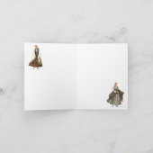 ラトビア人のTradtitionalの衣裳Nica カード (内部)