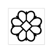 ラトビア伝統的のバルト海北ヒマワリ ラバースタンプ (インプリント)