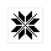 ラトビア伝統的のバルト海北星記号ゴム ラバースタンプ (インプリント)