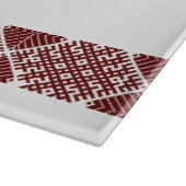 ラトビア伝統的のリエルバルドベルトのモチーフデザイン カッティングボード (角)