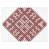 ラトビア伝統的のリエルバルドベルトのモチーフデザイン テーブルクロス (正面(横))