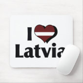 ラトビア国旗が大好き マウスパッド (マウス)