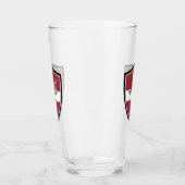 ラトビア国旗のコートの腕 タンブラーグラス (左)