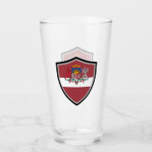ラトビア国旗のコートの腕 タンブラーグラス (正面)