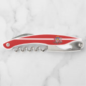 ラトビア国旗の紋章 ソムリエナイフ (裏面)