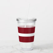 ラトビア国旗 アクリルタンブラー (裏面)