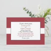 ラトビア国旗 ウェディング 招待状 (スタンド正面)