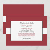 ラトビア国旗 ウェディング 招待状 (正面/裏面)