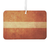 ラトビア国旗 カーエアーフレッシュナー (裏面)