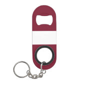 ラトビア国旗 キーホルダー栓抜き (正面)