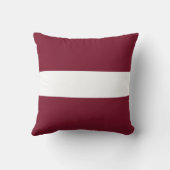 ラトビア国旗 クッション (裏面)