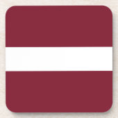 ラトビア国旗 コースター (正面)