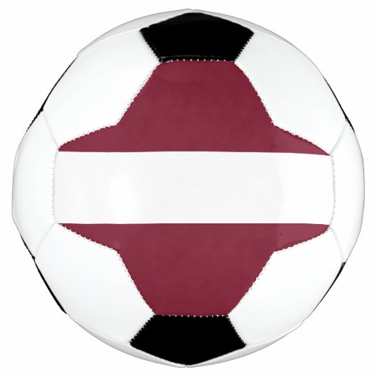 ラトビア国旗 サッカーボール (正面)