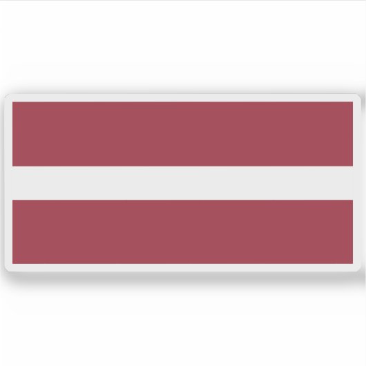 ラトビア国旗 シール (正面)