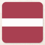ラトビア国旗 スクエアペーパーコースター<br><div class="desc">ラトビアの愛国国旗。</div>