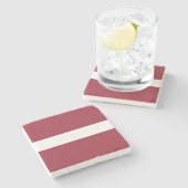 ラトビア国旗 ストーンコースター (横)