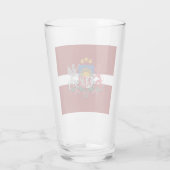 ラトビア国旗  タンブラーグラス (裏面)