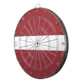 ラトビア国旗 ダーツボード (正面右)