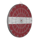 ラトビア国旗 ダーツボード (正面左)
