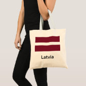 ラトビア国旗 トートバッグ (正面(商品))