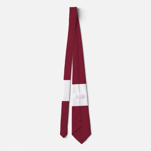 ラトビア国旗 ネクタイ (裏面)