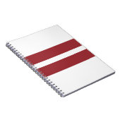 ラトビア国旗 ノートブック (右側)