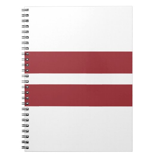ラトビア国旗 ノートブック (正面)