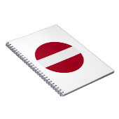 ラトビア国旗 ノートブック (右側)