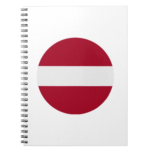 ラトビア国旗 ノートブック (正面)