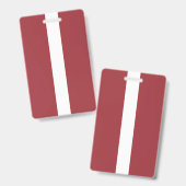 ラトビア国旗 バッジ (正面＆裏面)