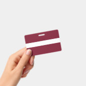 ラトビア国旗 バッジ (手持ち)